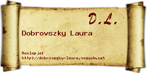 Dobrovszky Laura névjegykártya
