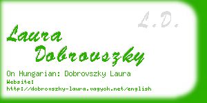 laura dobrovszky business card